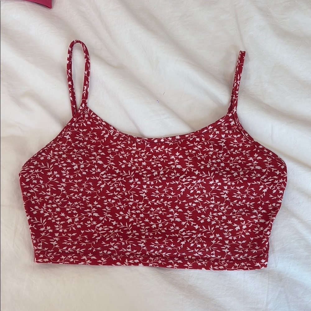 Floral Red Women's Top